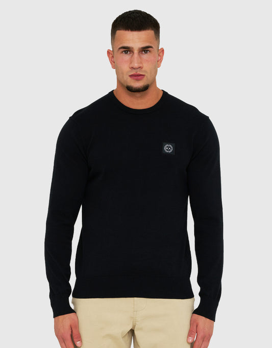 Marshall Artist Siren Knitted Crewneck Jumper Black
