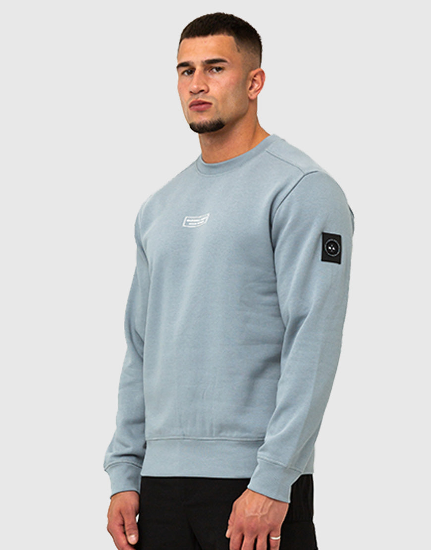 Marshall Artist Siren Box Crew Sweat in Nardo Grey