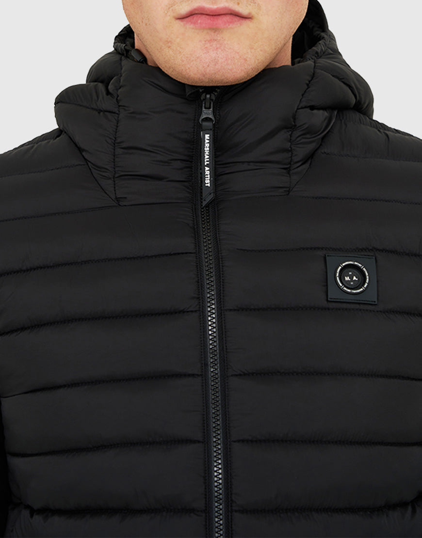 Marshall Artist Cascade Bubble Puffer Jacket Black