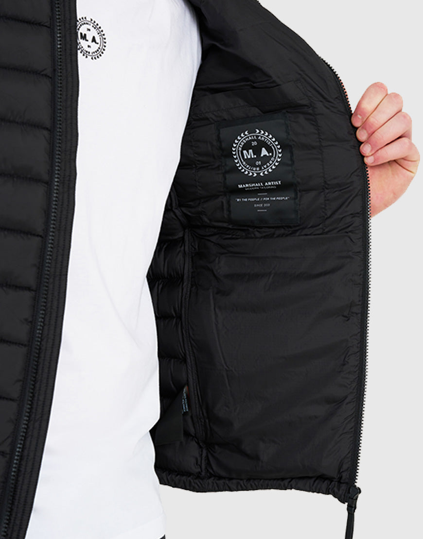 Marshall Artist Cascade Bubble Puffer Jacket Black