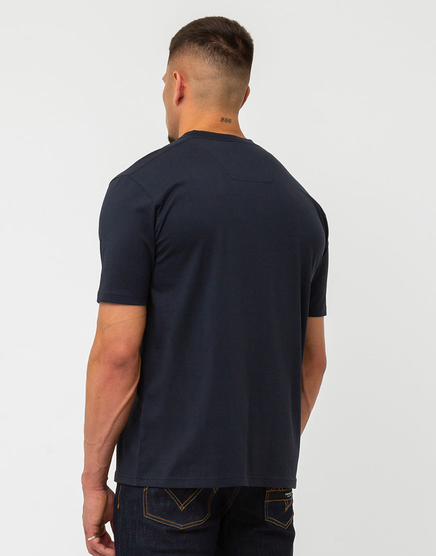 Marshall Artist Carter House Box Check T-Shirt Navy
