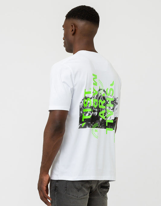 Marshall Artist Explore & Create Back Graphic T-Shirt White