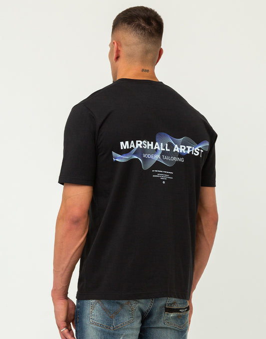 Marshall Artist Wireframe Back Graphic T-Shirt Black