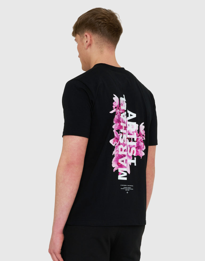 Marshall Artist Sonic Bloom Back Graphic T-Shirt Black