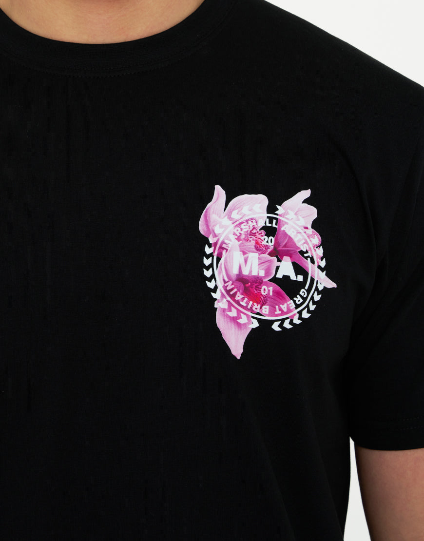 Marshall Artist Sonic Bloom Back Graphic T-Shirt Black
