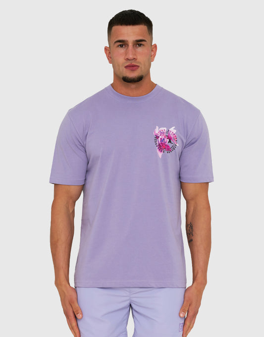 Marshall Artist Sonic Bloom Back Graphic T-Shirt Lavender