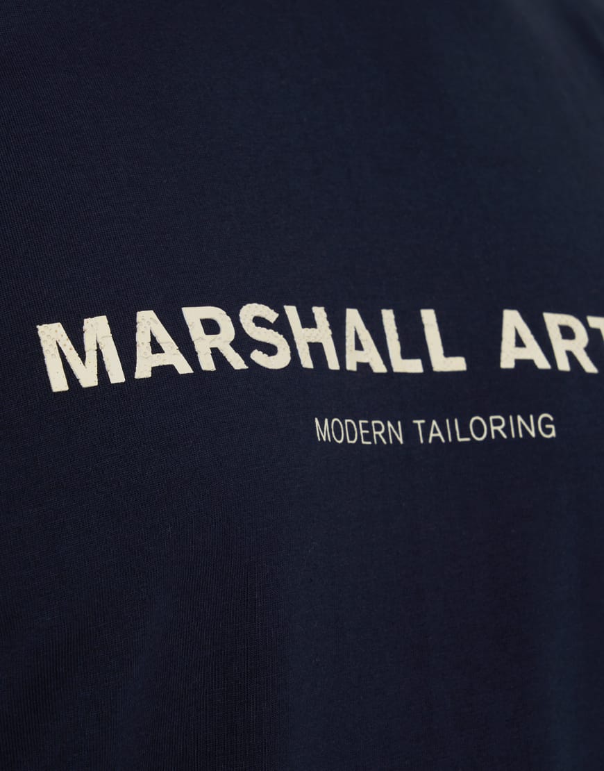 Marshall Artist Coastal Erosion T-Shirt Navy