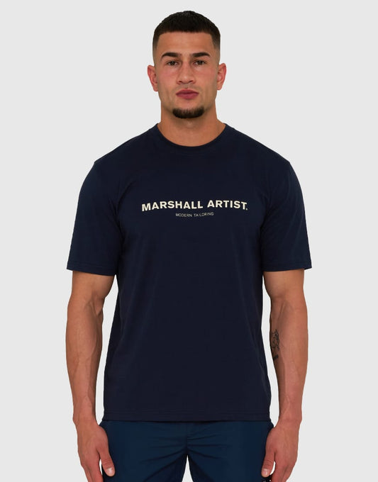 Marshall Artist Coastal Erosion T-Shirt Navy