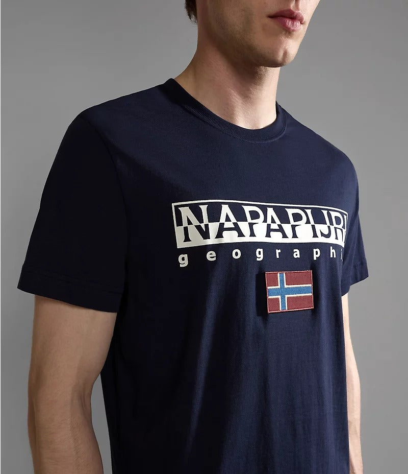 Napapijri S-AYAS T-Shirt in Blue Marine
