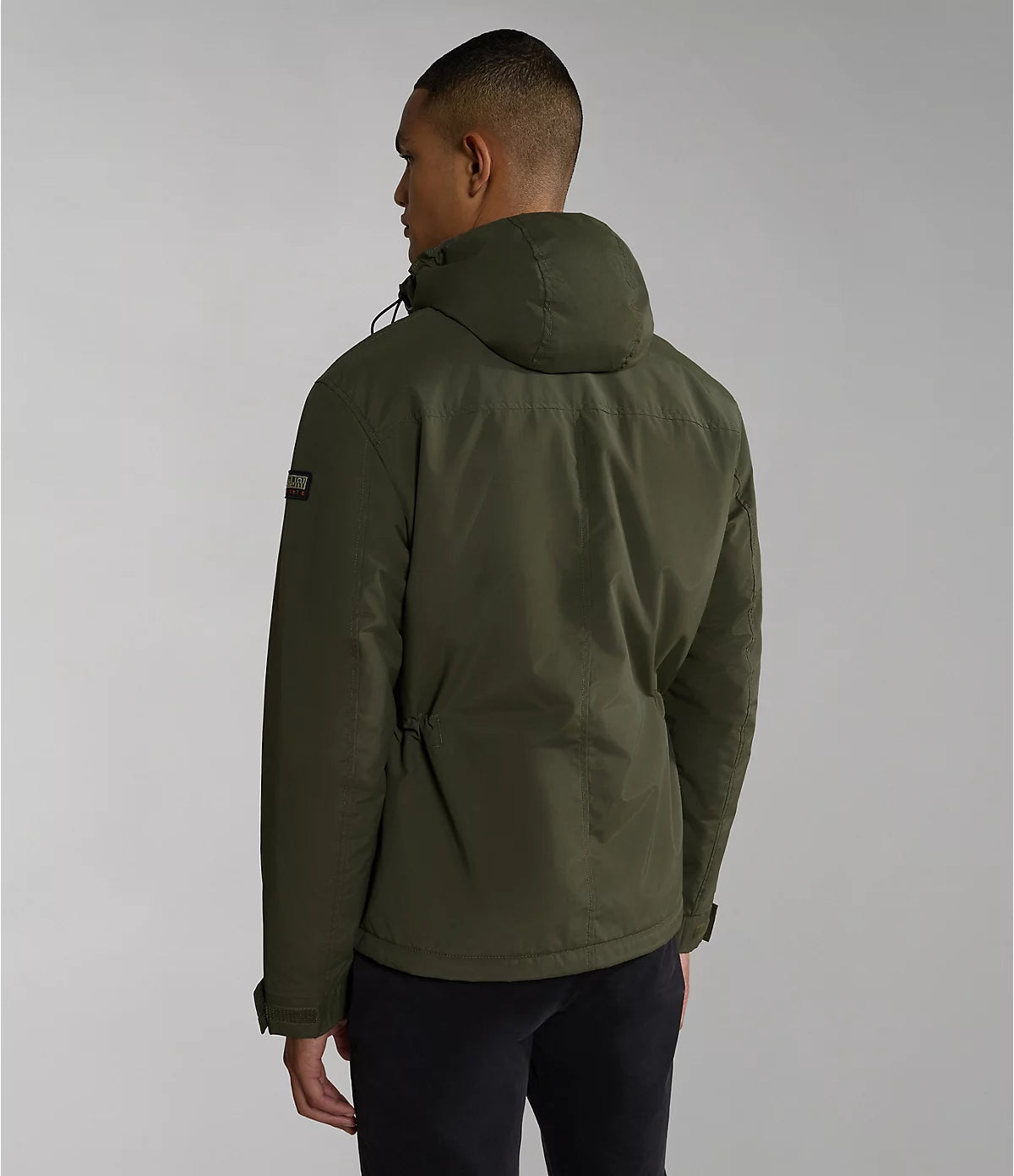 Napapijri Shelter Hooded Zip Jacket in Green Depths