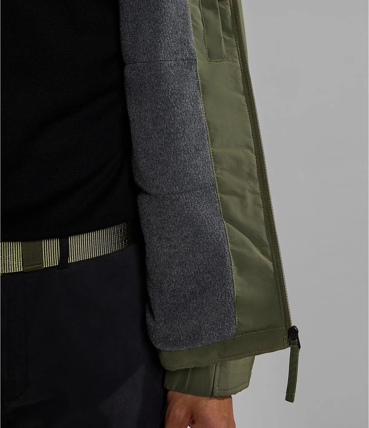 Napapijri Shelter Hooded Zip Jacket in Green Depths