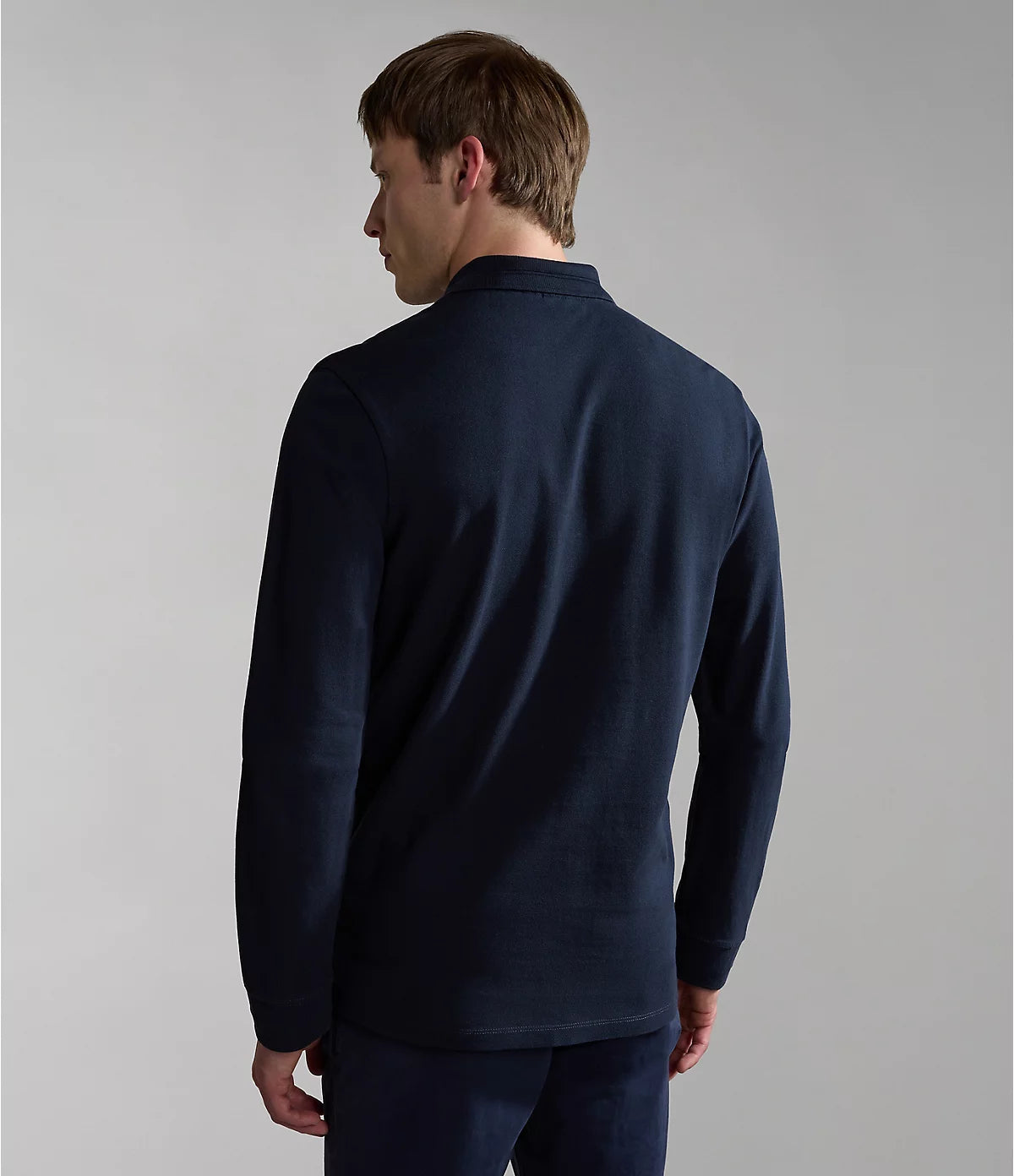 Napapijri Ealis Long Sleeved Polo Blue Marine