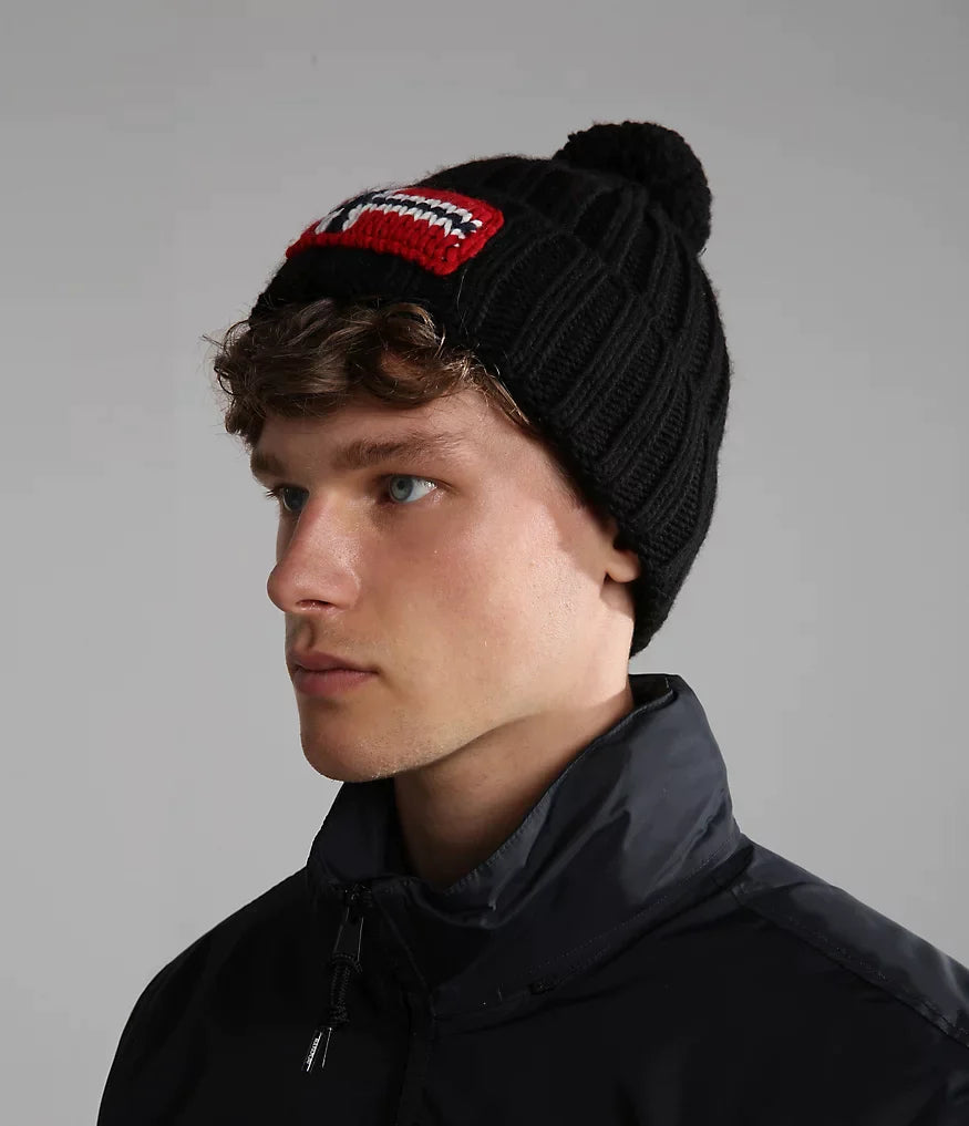 Napapijri Semiury 5 Bobble Hat in Black