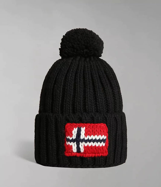 Napapijri Semiury 5 Bobble Hat in Black