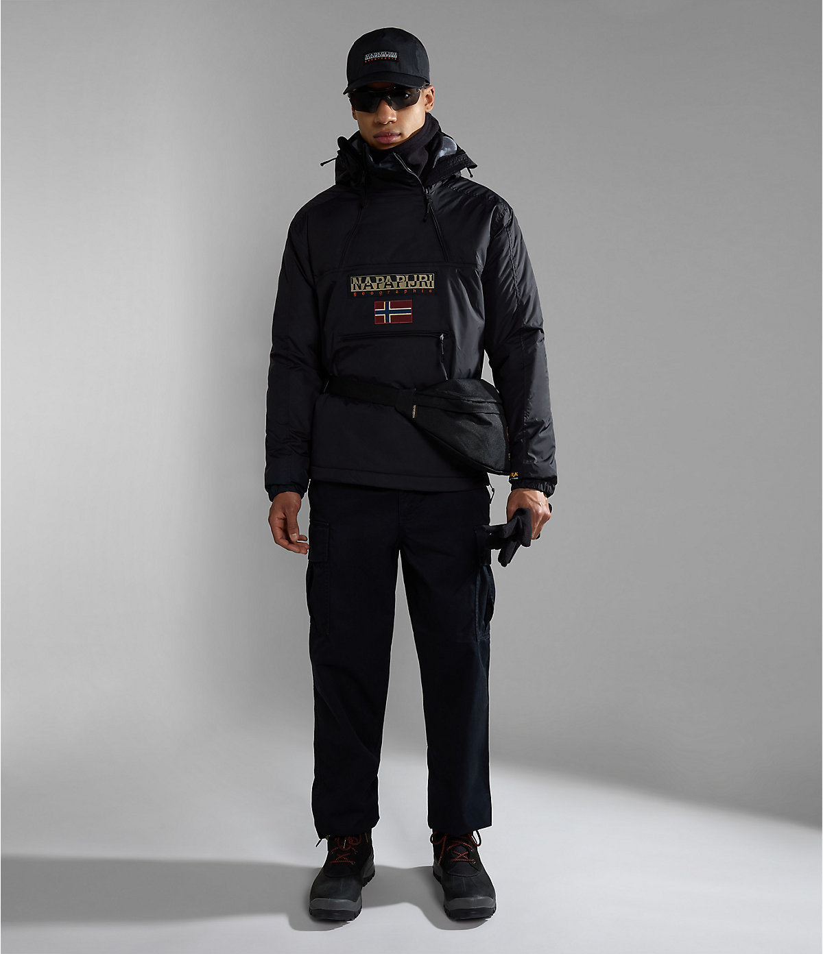 Northfarer Winter Anorak Jacket in Black