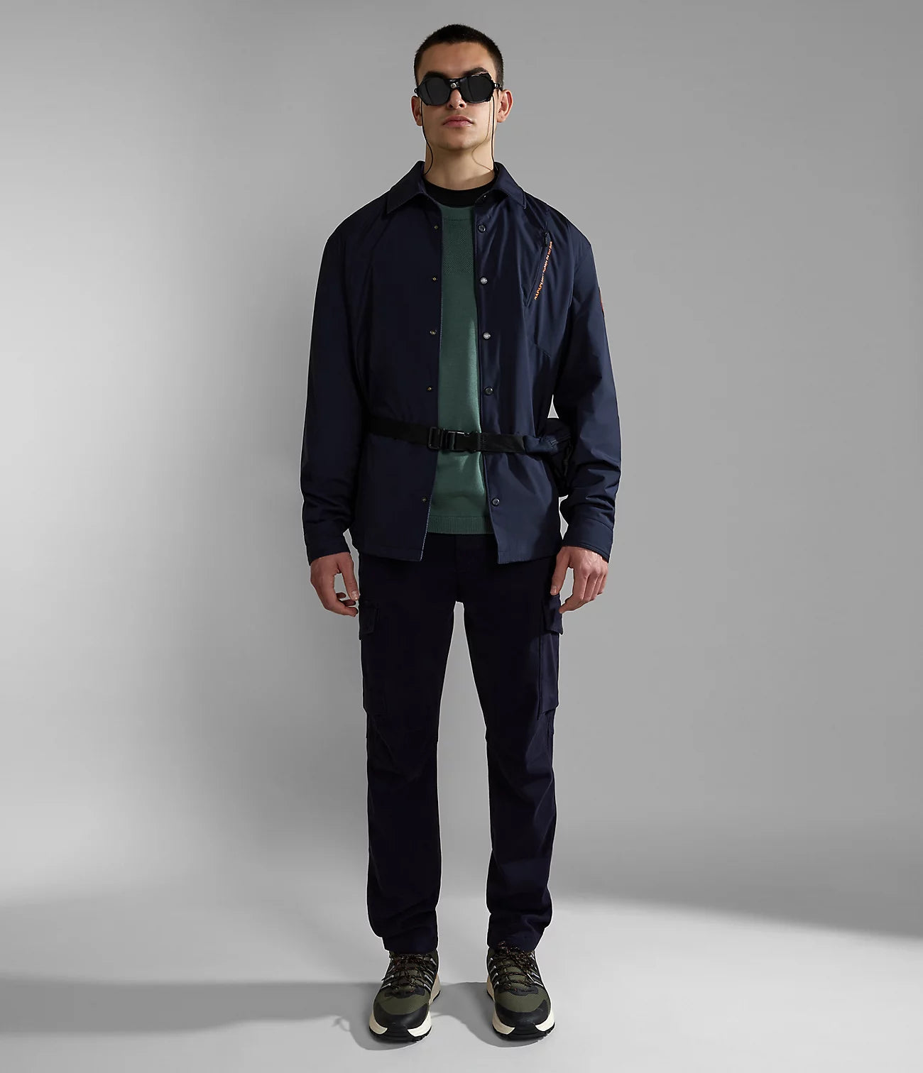Napapijri Reversible Kerguelen overshirt in Dark Blue
