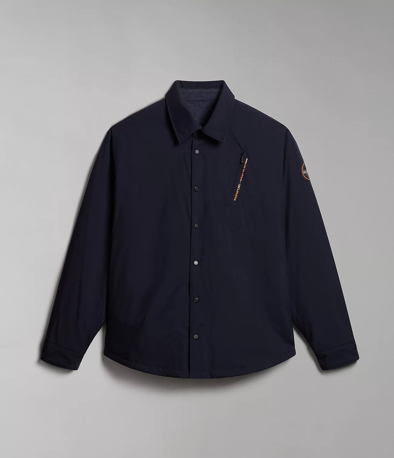 Napapijri Reversible Kerguelen overshirt in Dark Blue