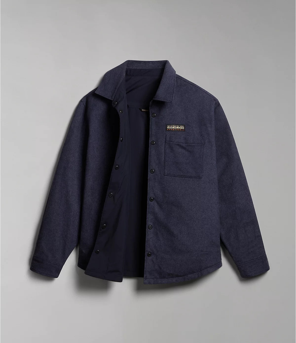 Napapijri Reversible Kerguelen overshirt in Dark Blue
