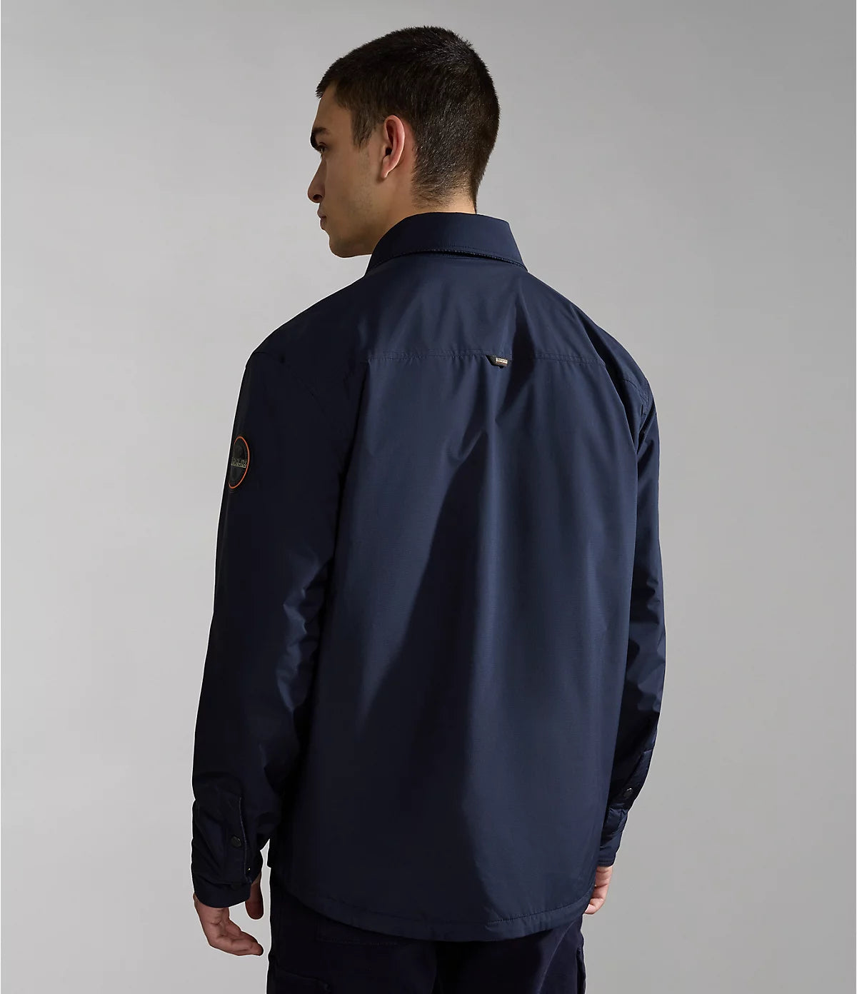 Napapijri Reversible Kerguelen overshirt in Dark Blue
