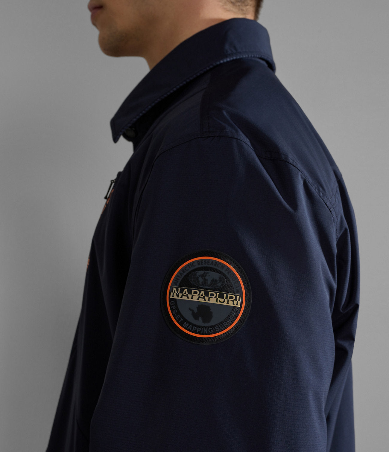 Napapijri Reversible Kerguelen overshirt in Dark Blue