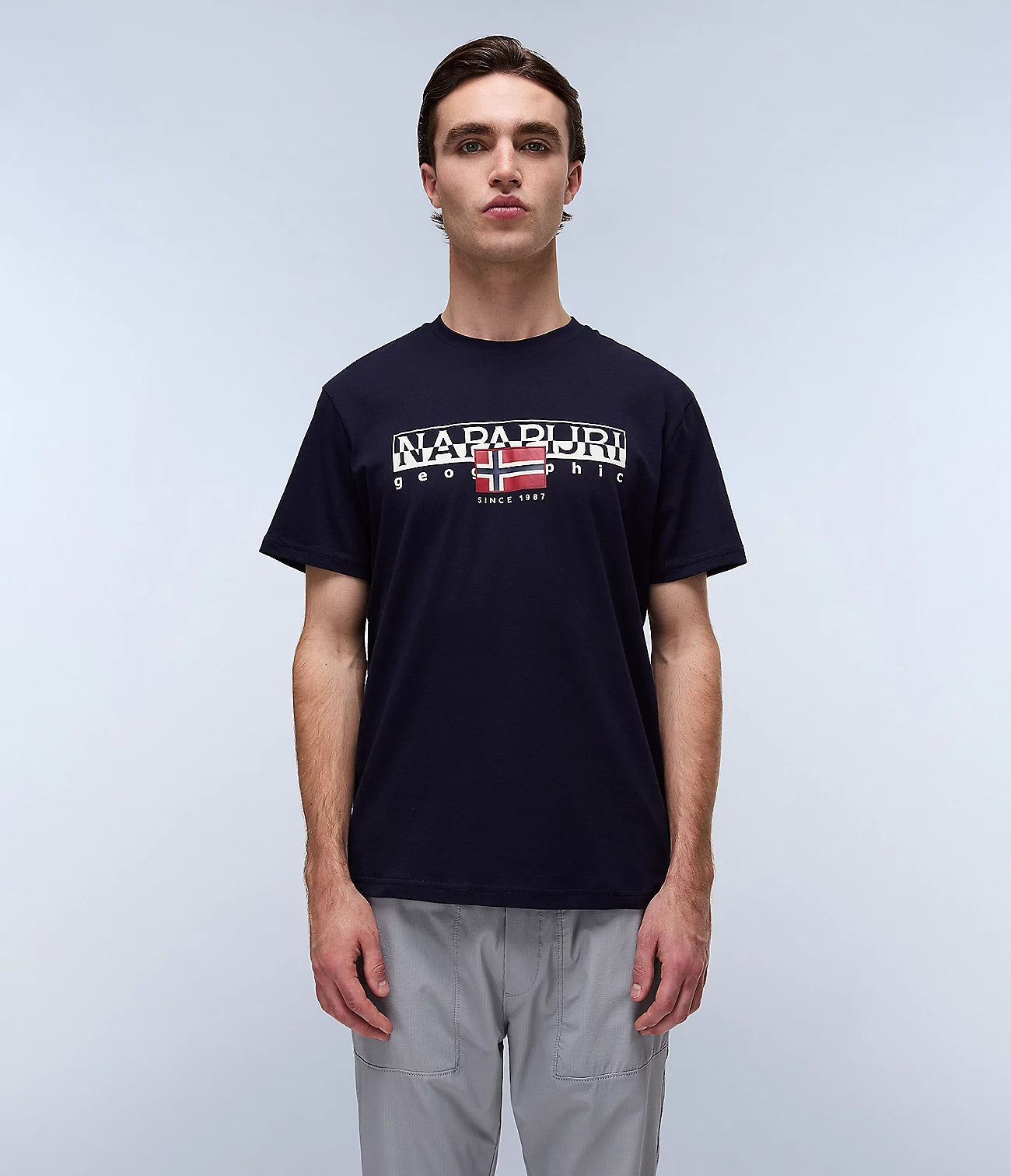 Napapijri Aylmer Short Sleeve T-Shirt Dark Blue