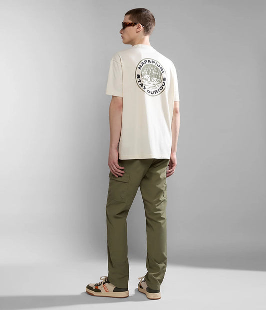 Napapijri Kotcho Short Sleeve T-Shirt White Whisper