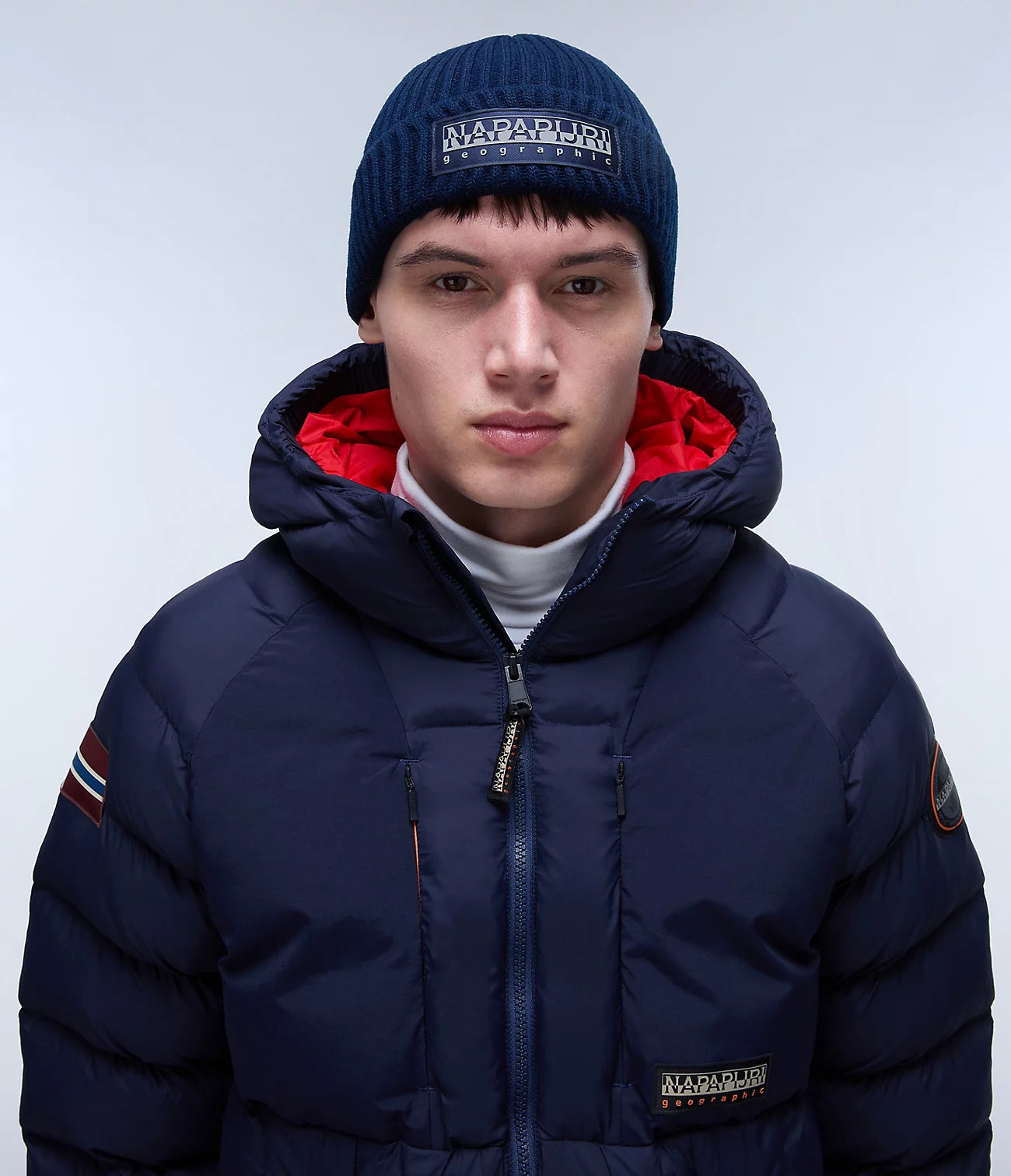 Napapijri Vispa Beanie Hat in Blue Marine