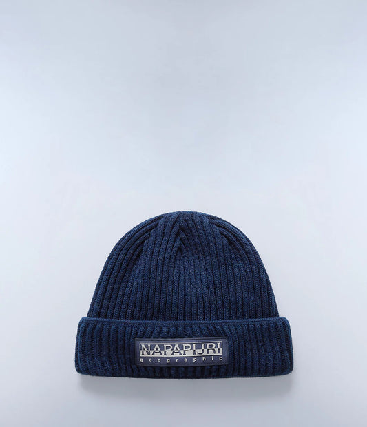 Napapijri Vispa Beanie Hat in Blue Marine