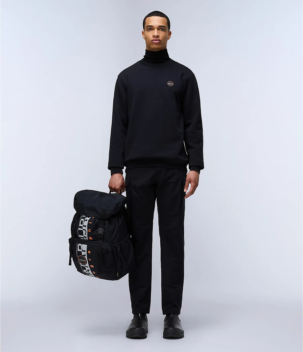 Napapijri Badge Sweatshirt in Black