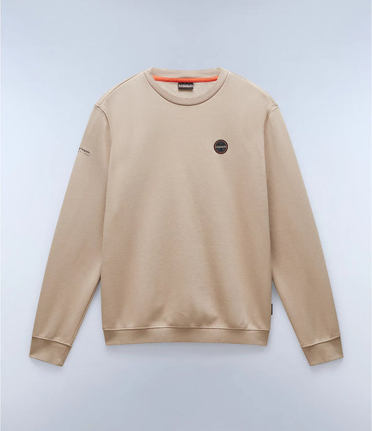 Napapijri Badge Sweatshirt in Beige