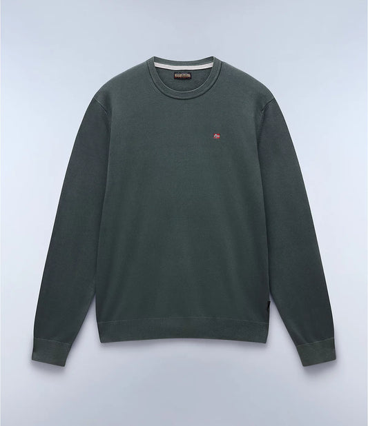 Napapijri Droz Jumper Sweatshirt in Green Urban