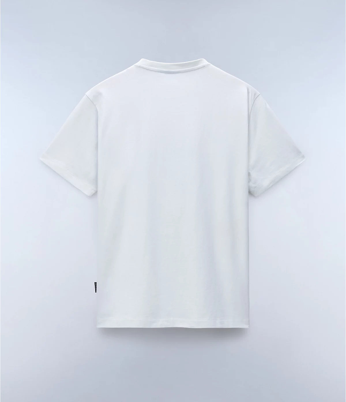 Napapijri Box Logo Short Sleeve T-shirt in White Heron