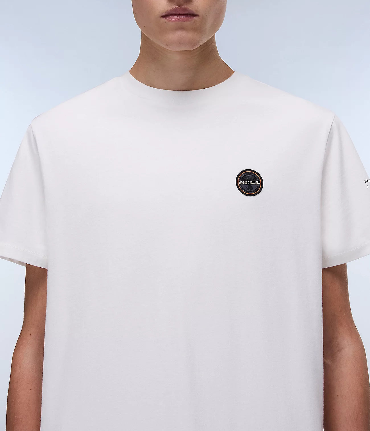 Napapijri Badge Short Sleeve T-Shirt White