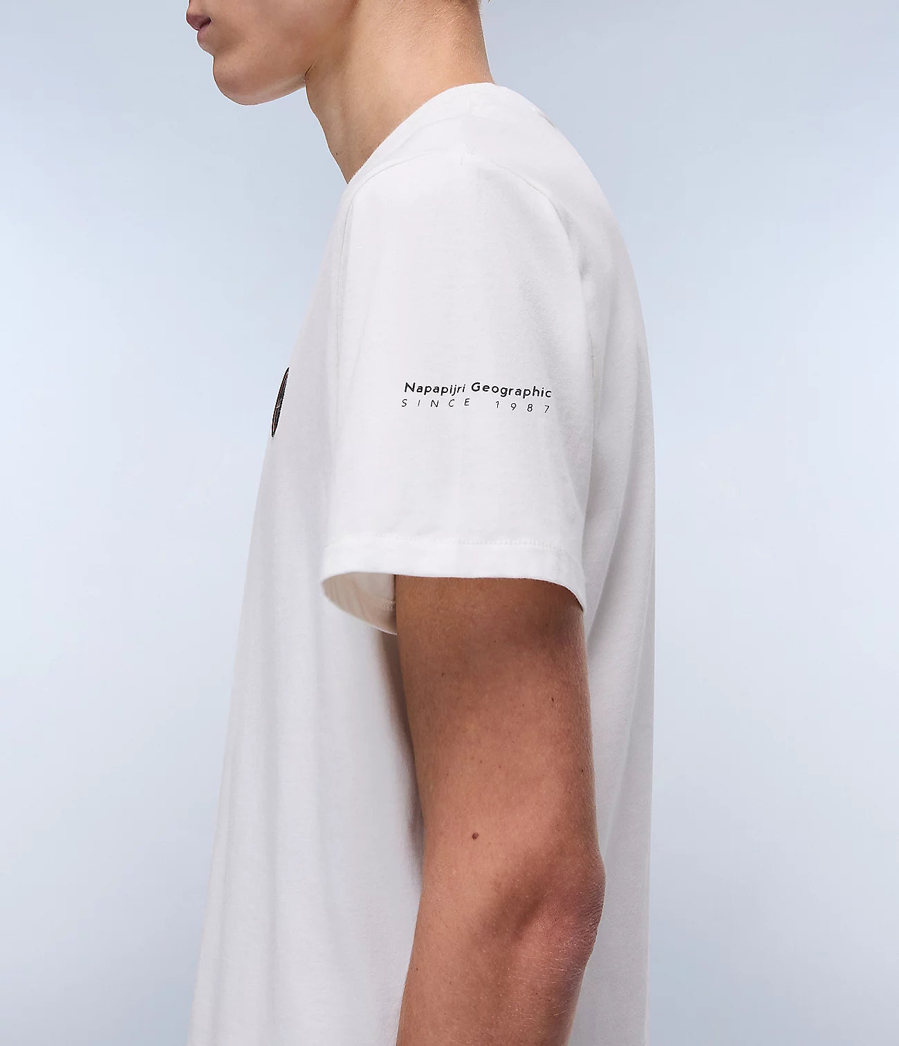 Napapijri Badge Short Sleeve T-Shirt White