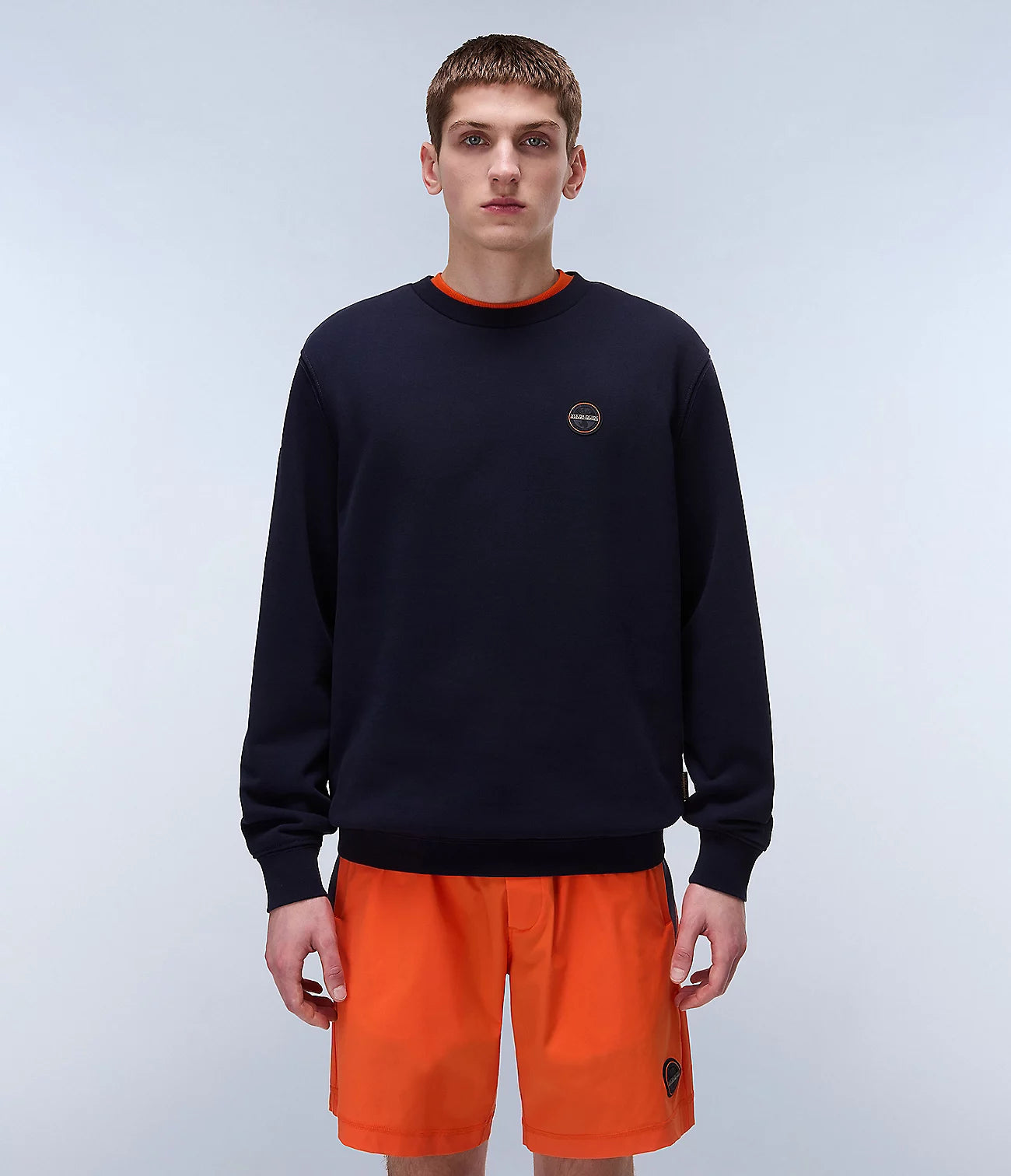 Napapijri Badge Summer Sweatshirt in Blue