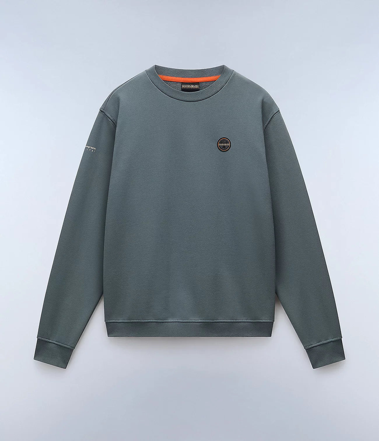Napapijri Badge Summer Sweatshirt in Grey