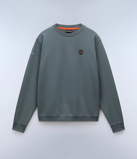 Napapijri Badge Summer Sweatshirt in Grey