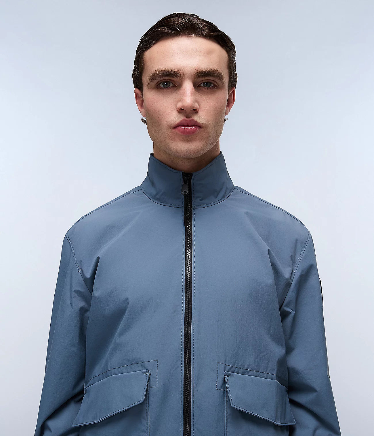 Napapijri Giovi Short Jacket in Stormy Wheat