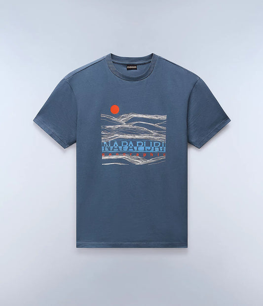 Napapijri Buti Short Sleeve T-Shirt Stormy Weat Grey