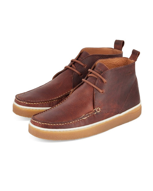 Nicholas Deakins Botin Boots Dark Tan Brown Leather
