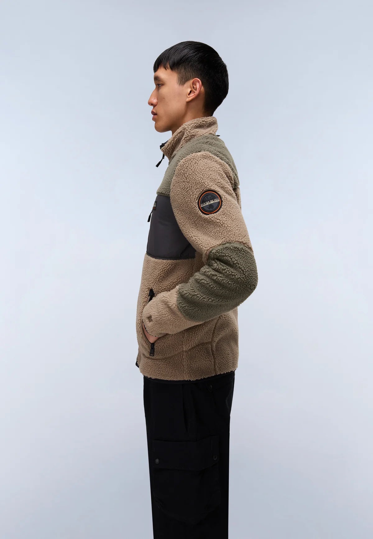 Napapijri Yupik Zip Fleece Multi Brown/Green
