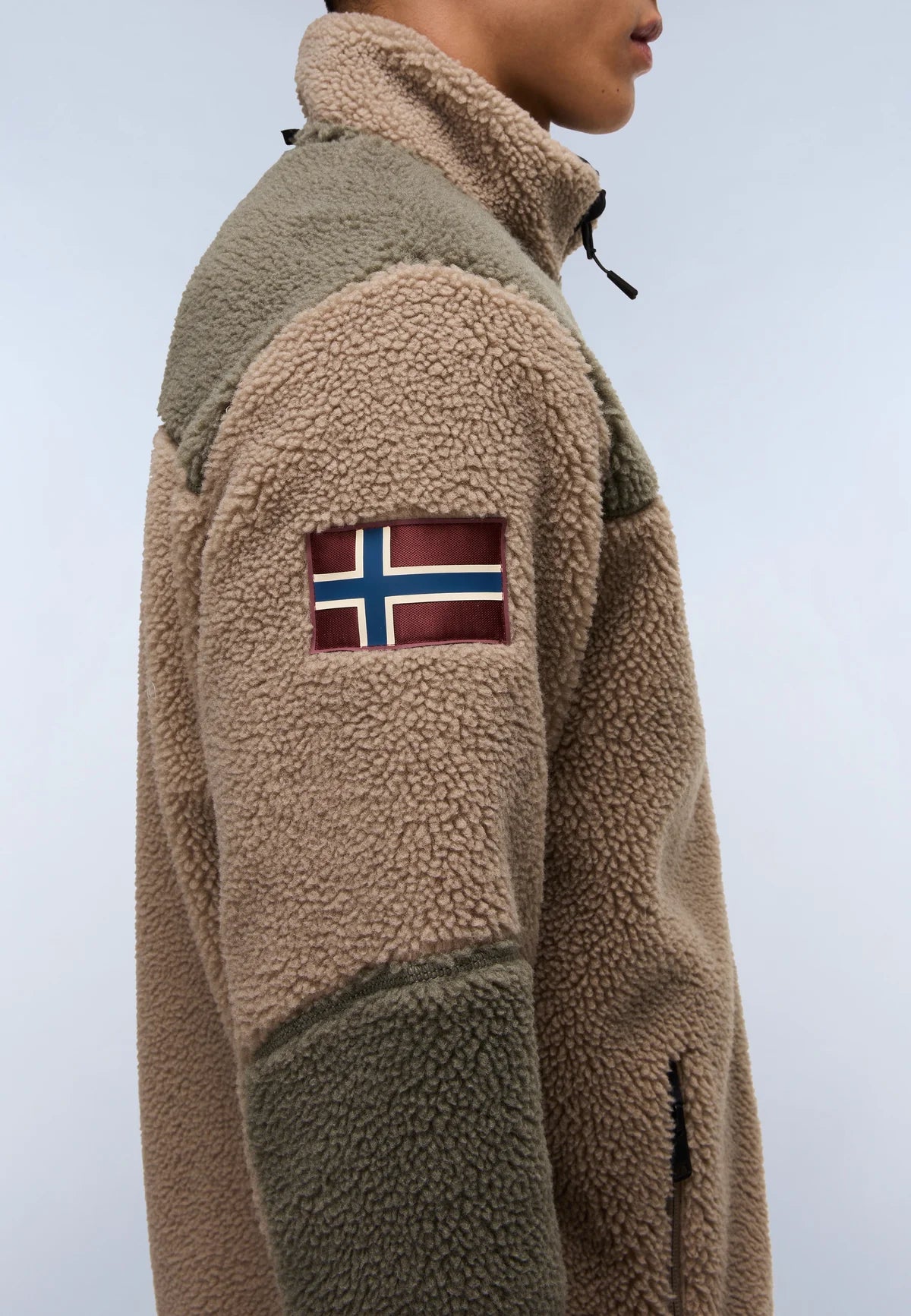 Napapijri Yupik Zip Fleece Multi Brown/Green