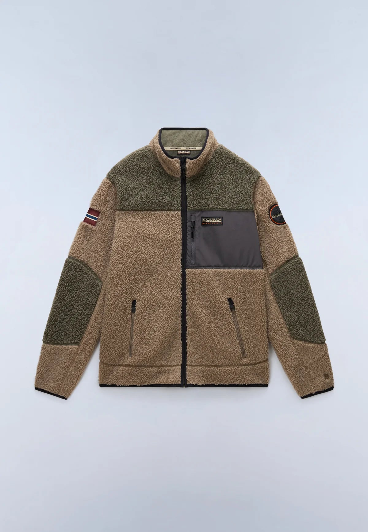 Napapijri Yupik Zip Fleece Multi Brown/Green