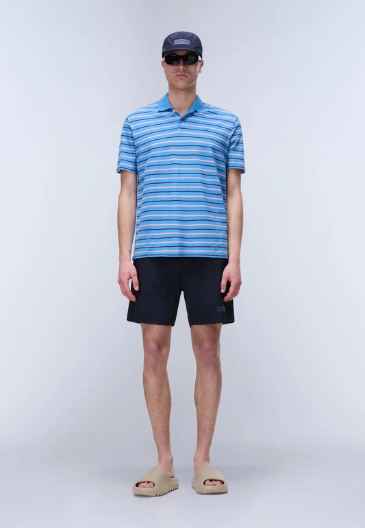 Napapijri V-Box Logo Swimming Trunks Blue Marine