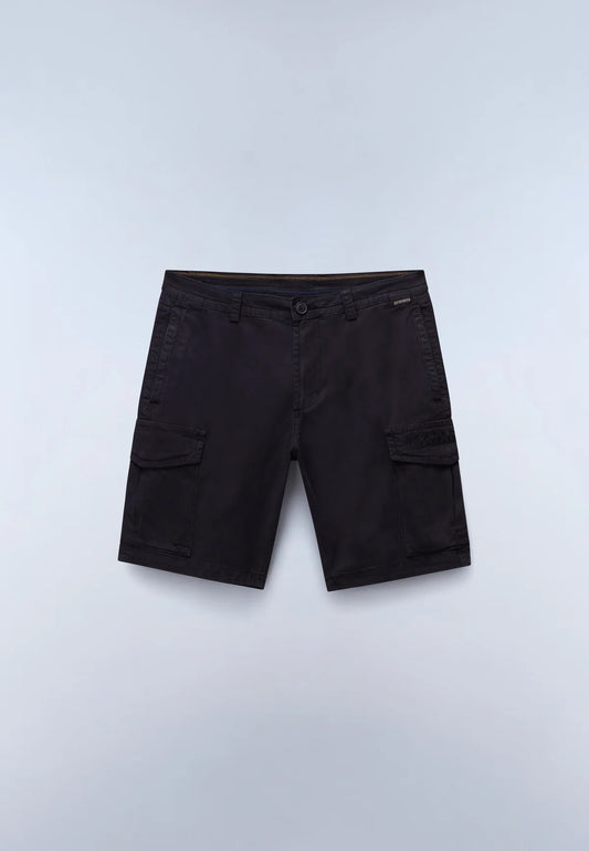 Napapijri Deline Embroidered Logo Cargo Shorts Black