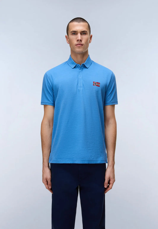 Napapijri Ebea Pique Polo Blue Jasper