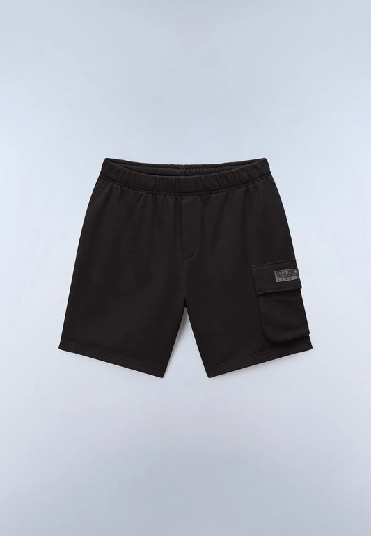 Napapijri Box Logo Cargo Sweat Shorts Black Beauty