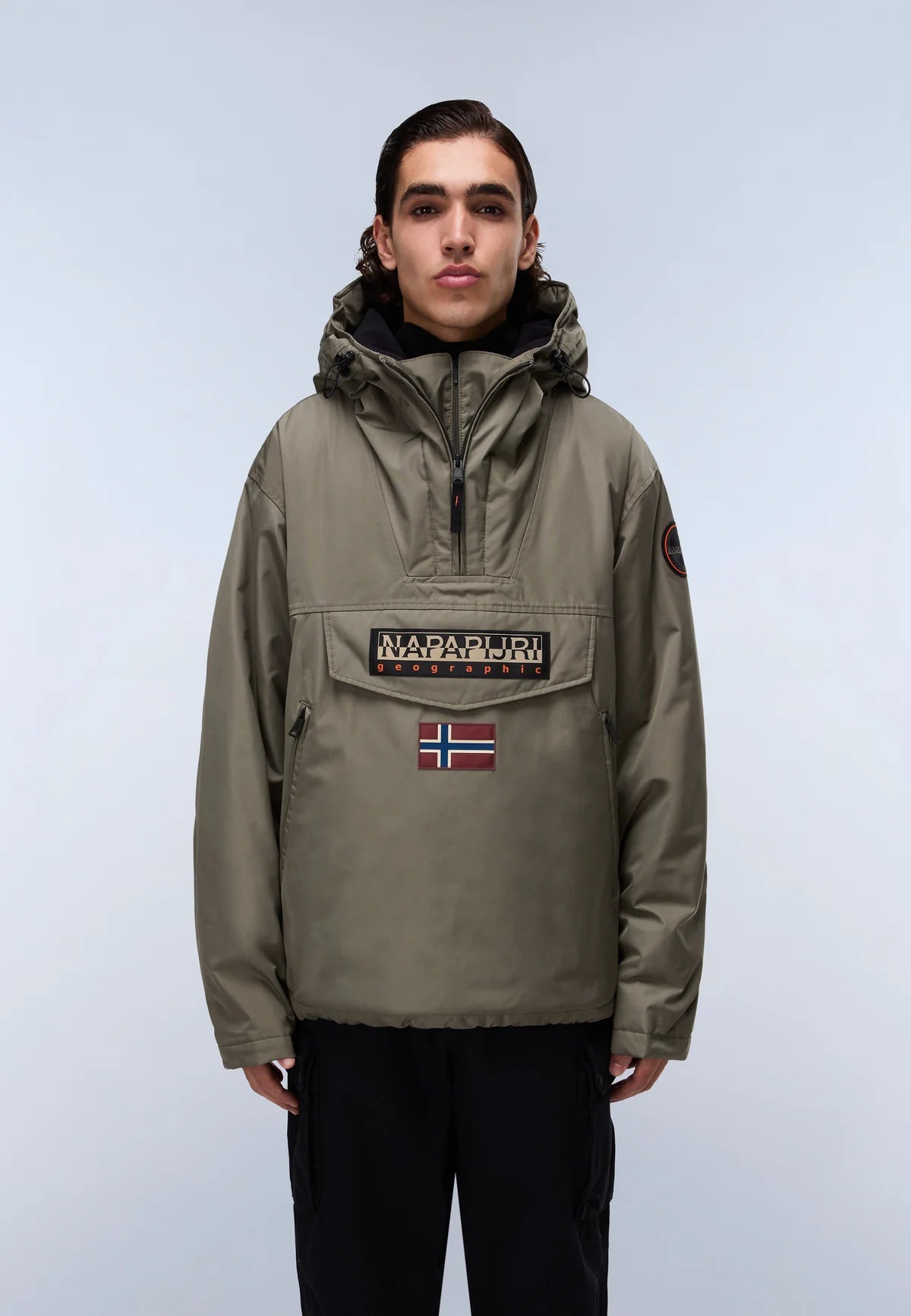 Napapijri Rainforest Next Anorak Jacket in Tea Leaf Green