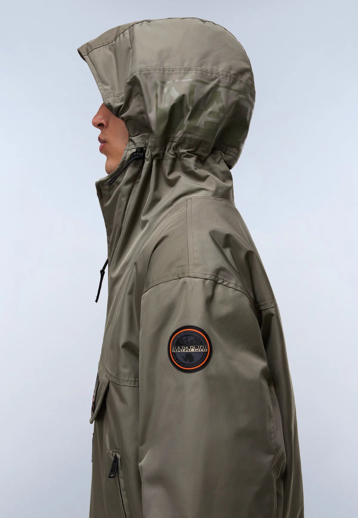 Napapijri Rainforest Next Anorak Jacket in Tea Leaf Green