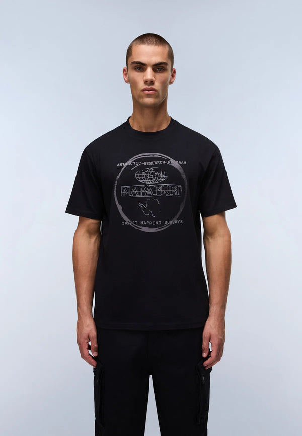 Napapijri Bald Graphic T-Shirt Black Beauty